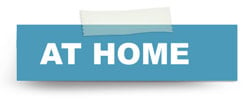 Imagery of a taped label named, "At Home."