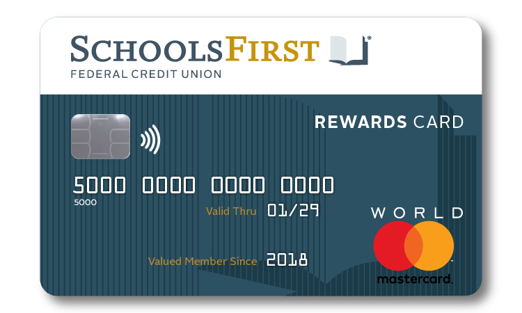 SchoolsFirst FCU Rewards Mastercard.